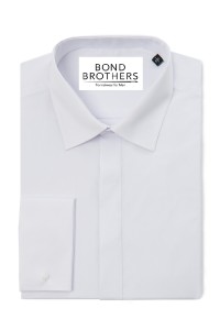 Dress Shirt Standard Collar Plain Front