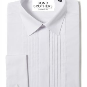 Dress Shirt Standard Collar Pleated Front