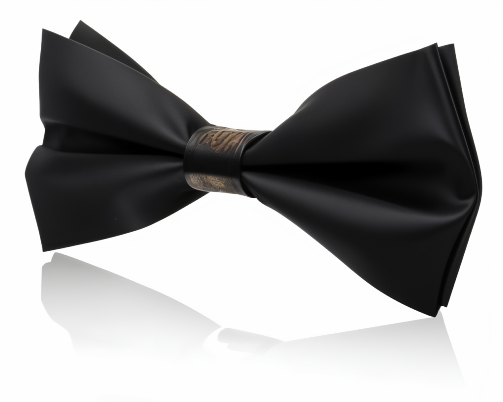 black bow tie